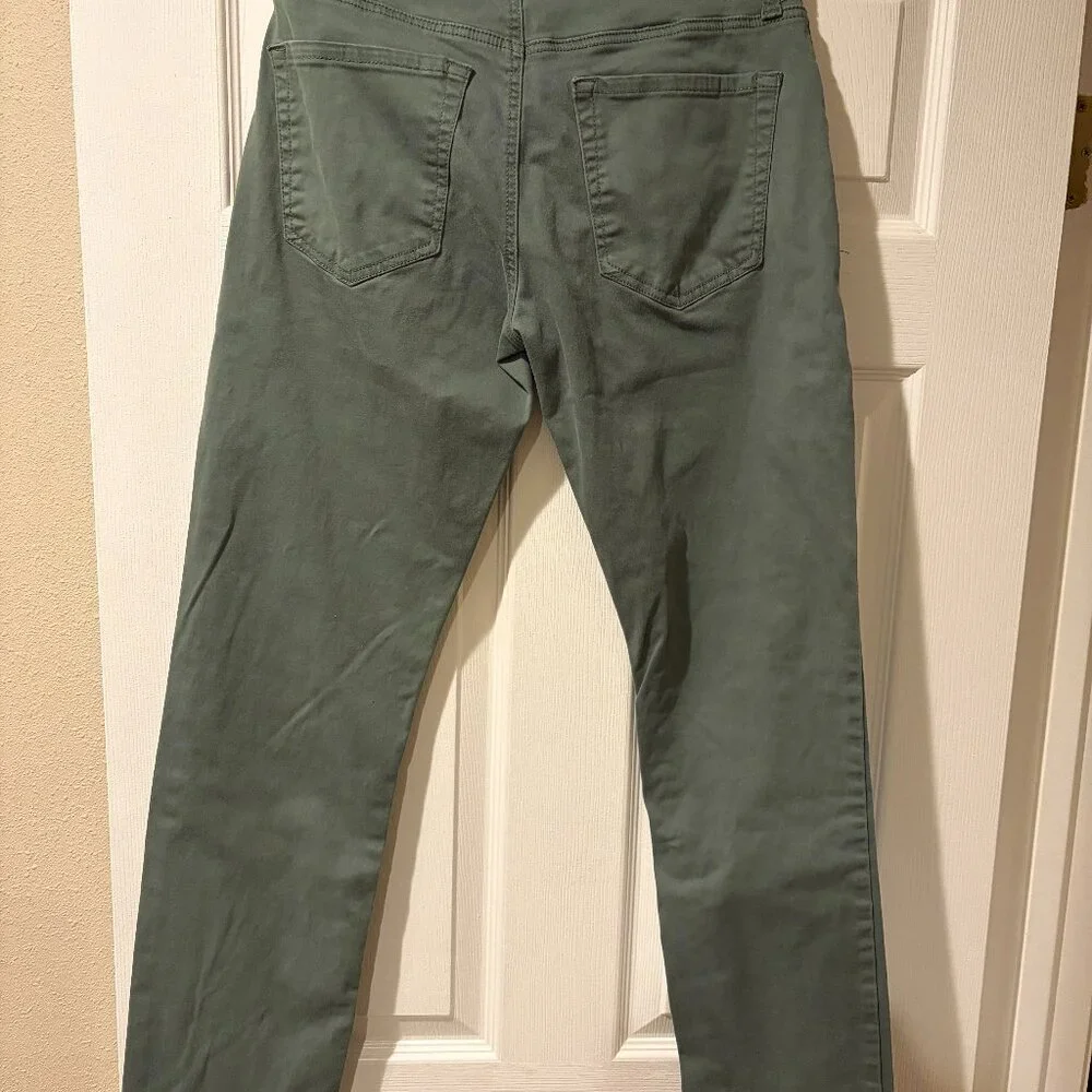 Lucky Brand 121 Slim Straight Jeans Mens 31x32 Green Denim Pants Stretch - Picture 5 of 6